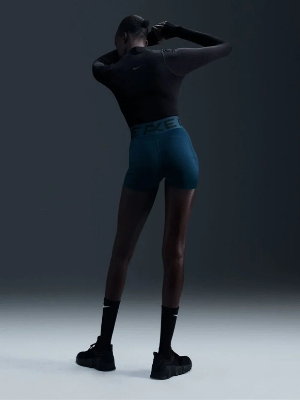 Nike Pro Sculpt Armory Navy 3 Inch Women's Shorts Wide Band
